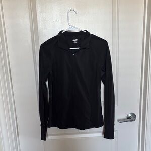 Avia Black Long Sleeve Quarter-Zip Jacket
